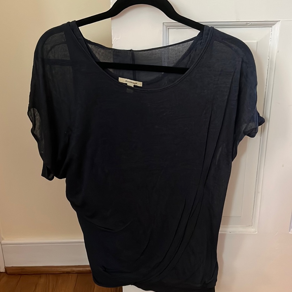 Nay summer Bordeaux top with built in liner